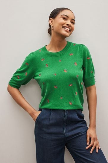 Next ladies shop short sleeve jumpers