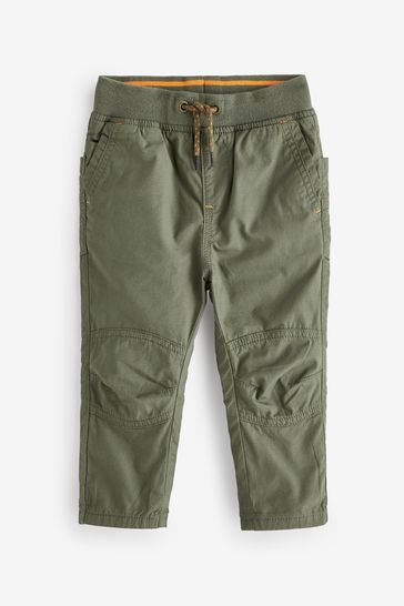 Khaki Green Lined Pull-On Trousers (3mths-7yrs)