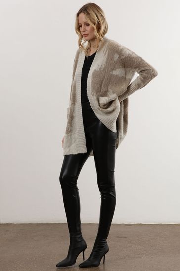 Textured shawl outlet cardigan