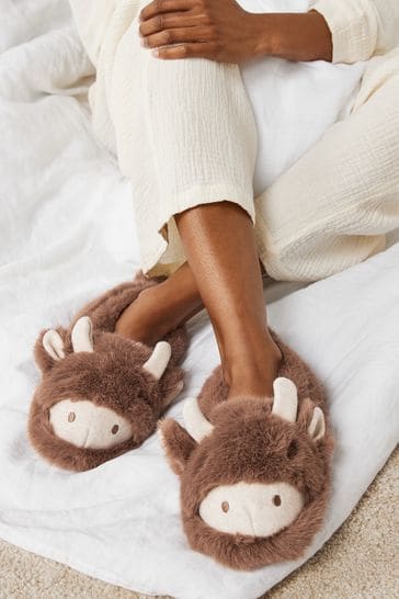 Hamish The Cow Cosy Shoot Slippers