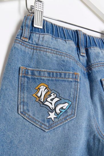 Buy River Island Boys Denim Graffiti Print Joggers Jeans from Next Turkey