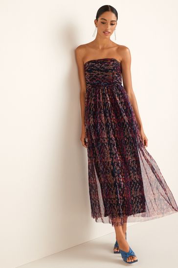 Boob tube midi dress shop