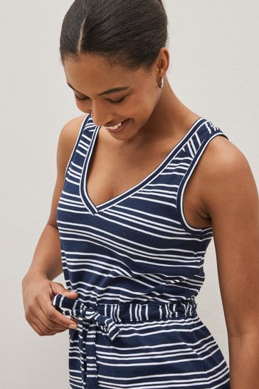 Blue tank on sale top dress