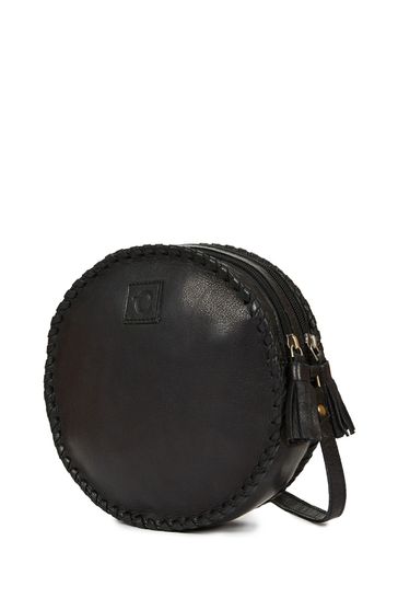 Buy Celtic Co. Black Leather Round Cross Body Bag from Next