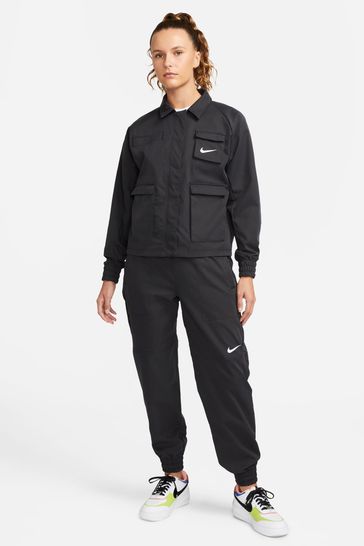 Nike woven sale swoosh jacket
