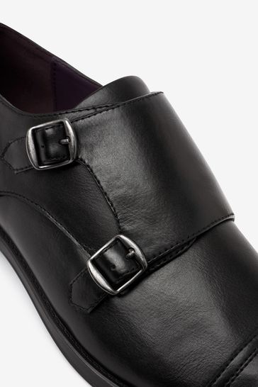Double monk cap toe top
