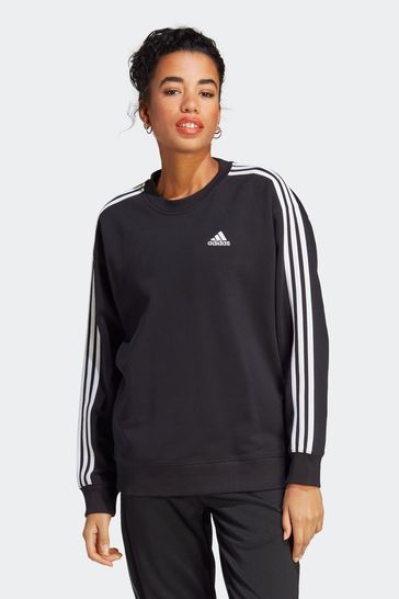 adidas Black Sportswear Essentials 3-stripes Sweatshirt