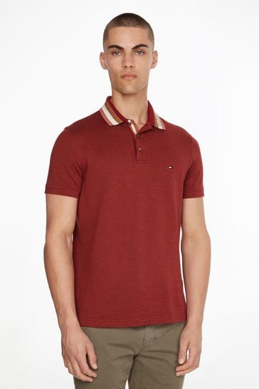 Tommy Hilfiger Mouline Red Polo Shirt