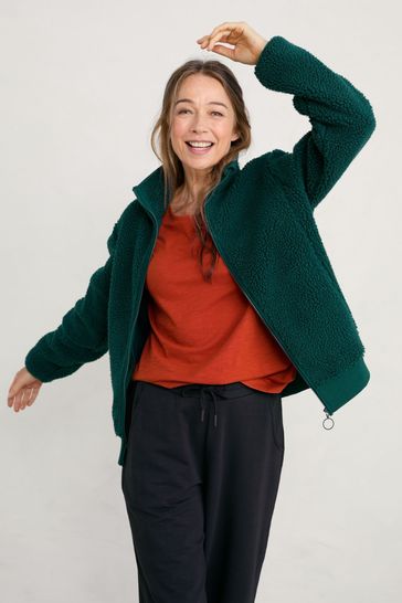 Seasalt Cornwall Green Cosy Jory Jacket