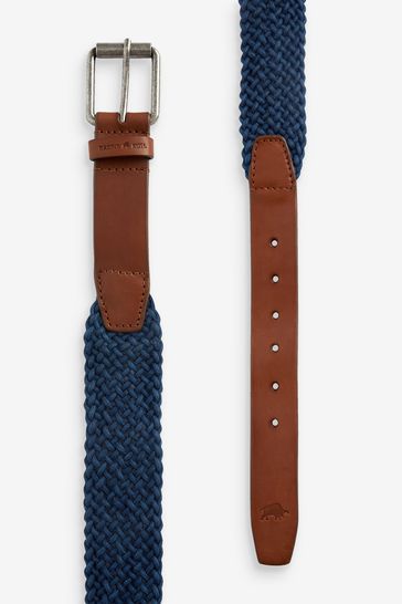 Blue braided belt on sale