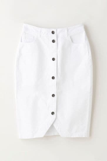 J crew white denim pencil skirt clearance