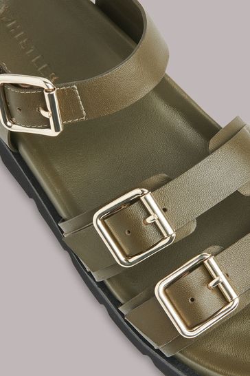 Triple buckle outlet sandals