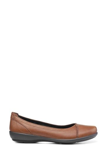 Hotter Robyn II Wide Fit Tan Slip-On Shoes