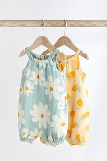 Buy Baby Rompers 2 Pack from the Next UK online shop
