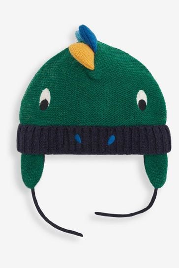 JoJo Maman Bébé Green Boys' Dinosaur Hat