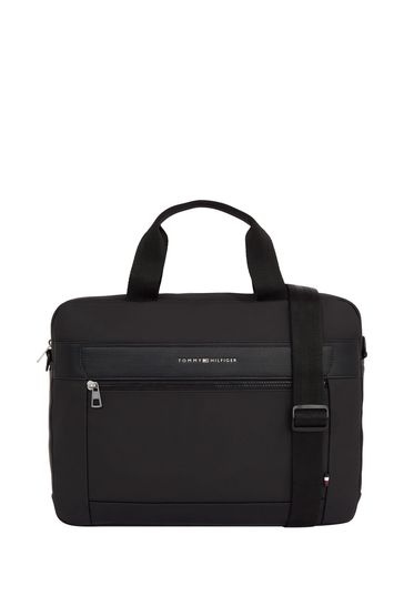 Tommy Hilfiger Casual Slim Laptop Black Bag