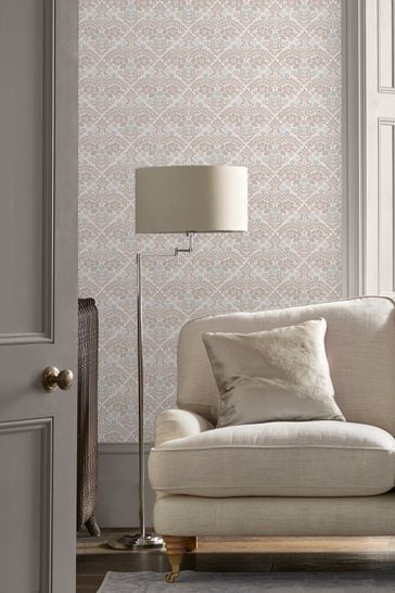 Laura Ashley Dove Grey Margam Wallpaper Sample Wallpaper