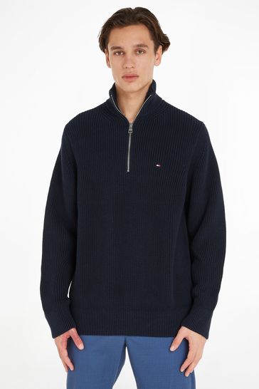 Tommy hilfiger 2025 structured zip jumper