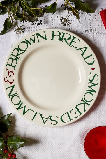 Emma Bridgewater Cream Christmas Toast  Marmalade Smoked Salmon Plate