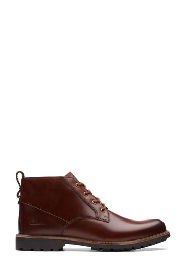 Clarks Brown Westcombe Mid Boots