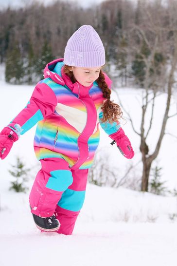 Hatley Pink Rainbow Sunshine Ski Jacket
