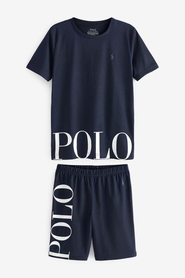 Polo Ralph Lauren Logo T-Shirt And Shorts Pyjamas
