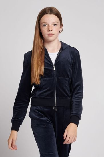 Buy Juicy Couture Black Velour Zip Thru Tracksuit from Next Luxembourg