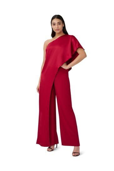 Adrianna papell jumpsuit one shoulder sales