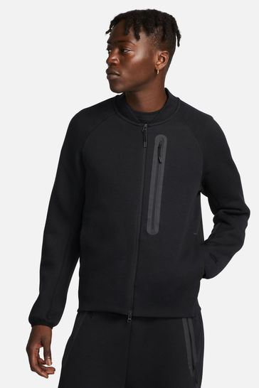 Nike Black Tech Fleece Bomber Jacket