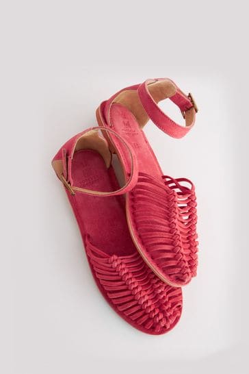 Buy Pink Huarache Sandalen mit Kn chelriemen bei Next Deutschland