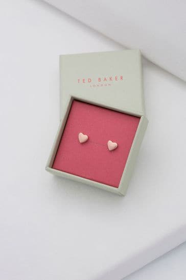 Ted Baker Rose Gold Tone HARLY:  Tiny Heart Stud Earrings