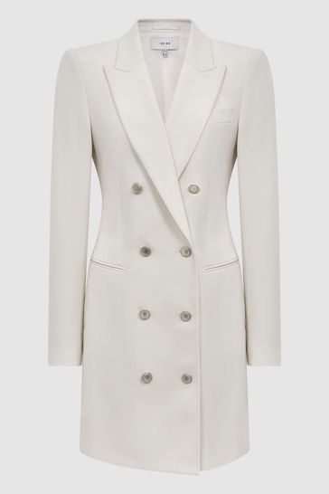 Cream top tuxedo dress