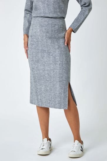 Grey pencil sales skirt next