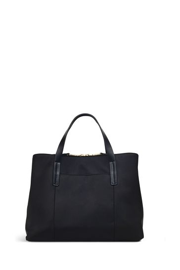 Black zip up bag shop