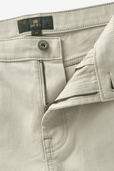 Buy Bone Neutral Motionflex 5 Pocket Chino Shorts from Next Luxembourg