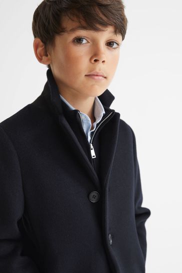 Reiss gable clearance coat navy