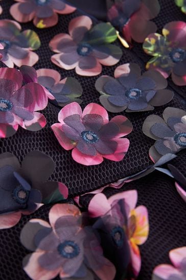 Buy Baker by Ted Baker Navy 3D Flower Dress from Next USA