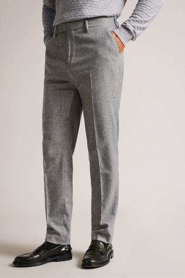 Ted Baker Grey Slim Fit Badsey Trousers