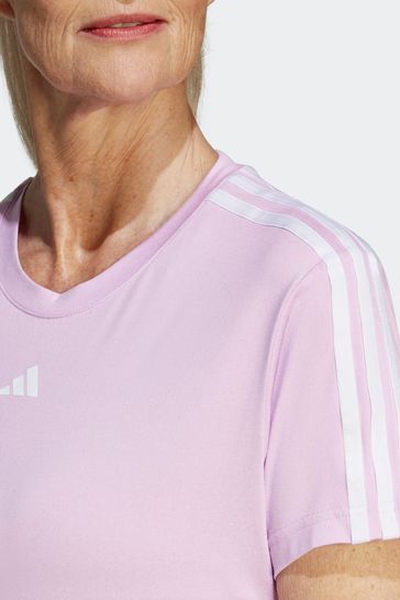 white and purple adidas shirt