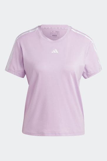 Buy adidas Purple Aeroready Train Essentials 3 Stripes T Shirt from Next Bahrain