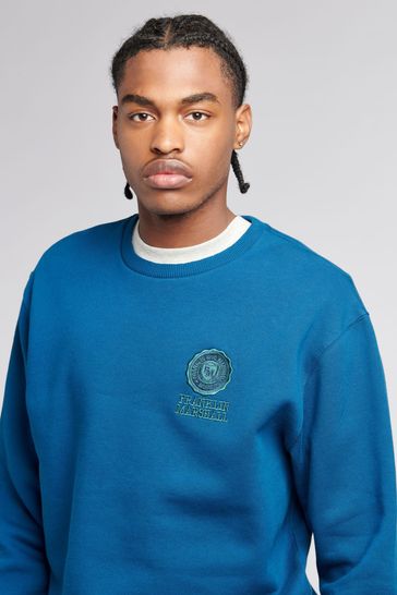 Franklin Marshall Mens Crest Crew 100 Cotton Sweatshirt