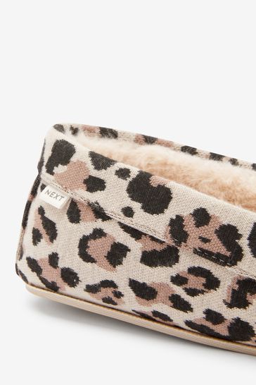 Leopard store moccasin slippers