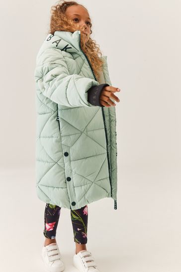 Baker by Ted Baker Shower Resistant Quilted Longline Coat