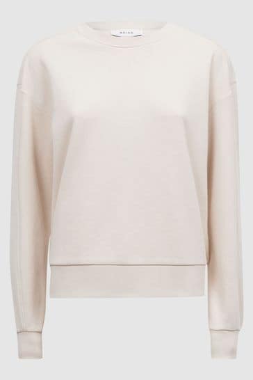 Buy Reiss Ivory Brandy Cotton Blend Sweatshirt from Next Bahrain