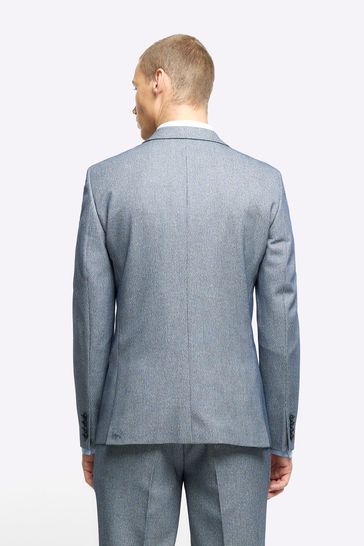 River island light best sale blue suit