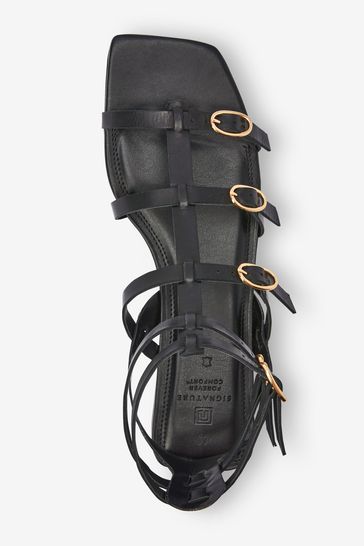 Leather gladiator hotsell sandals womens