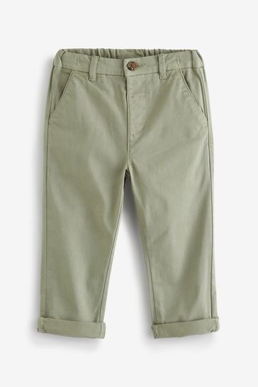 Green Stretch Chino Trousers (3mths-7yrs)