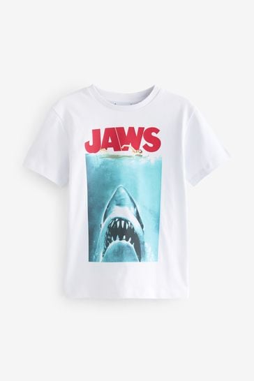 Jaws White License T-Shirt (3-16yrs)