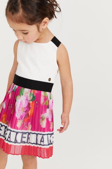 Baker by Ted Baker Pink Pleated Mockable Dress