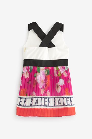 Ted baker pleated dress hotsell pink